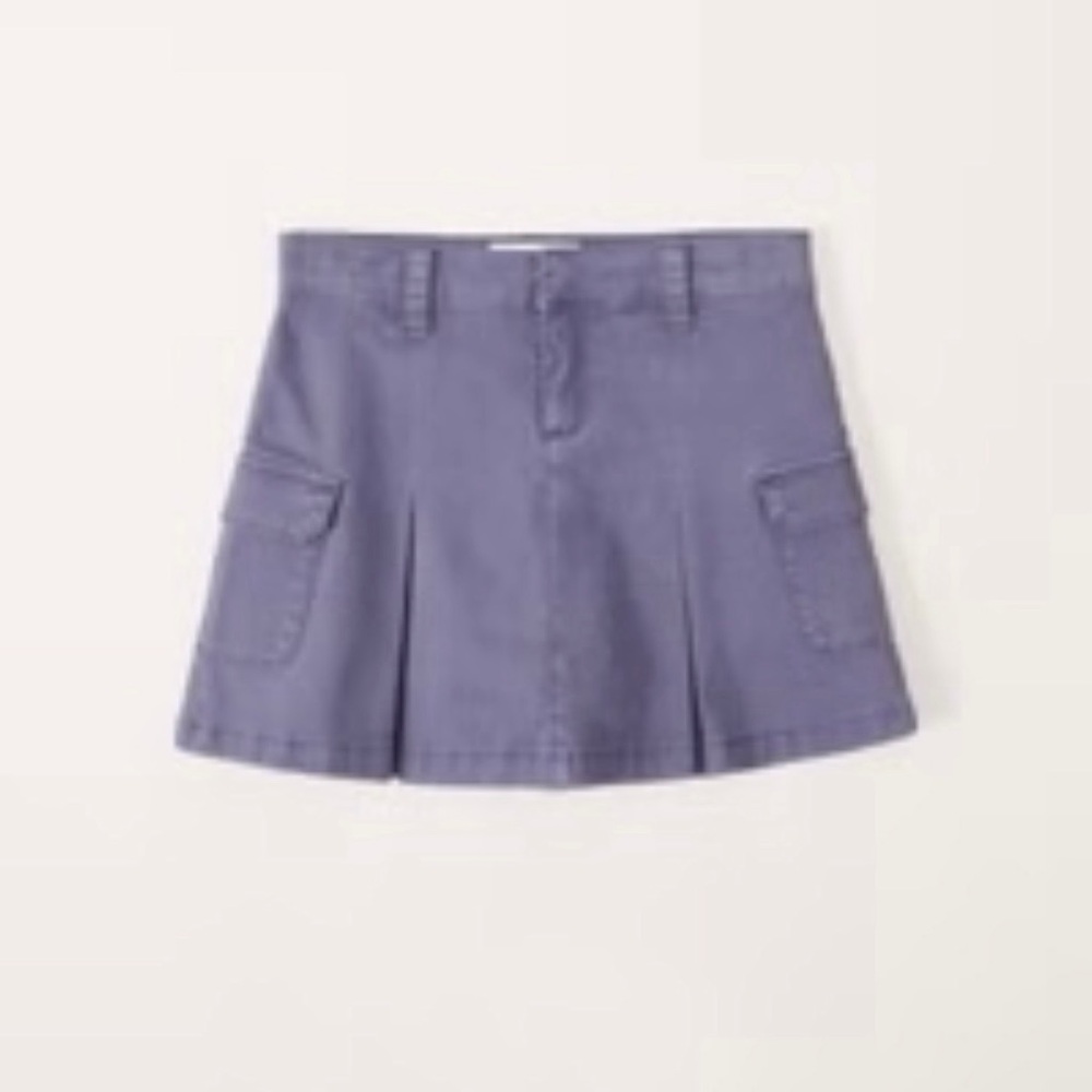 Abercrombie Kids Girls Cargo Pleated Skort